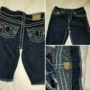 Little boys true religion shorts size 7